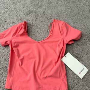 lululemon athletica Pink Fitted Blouse